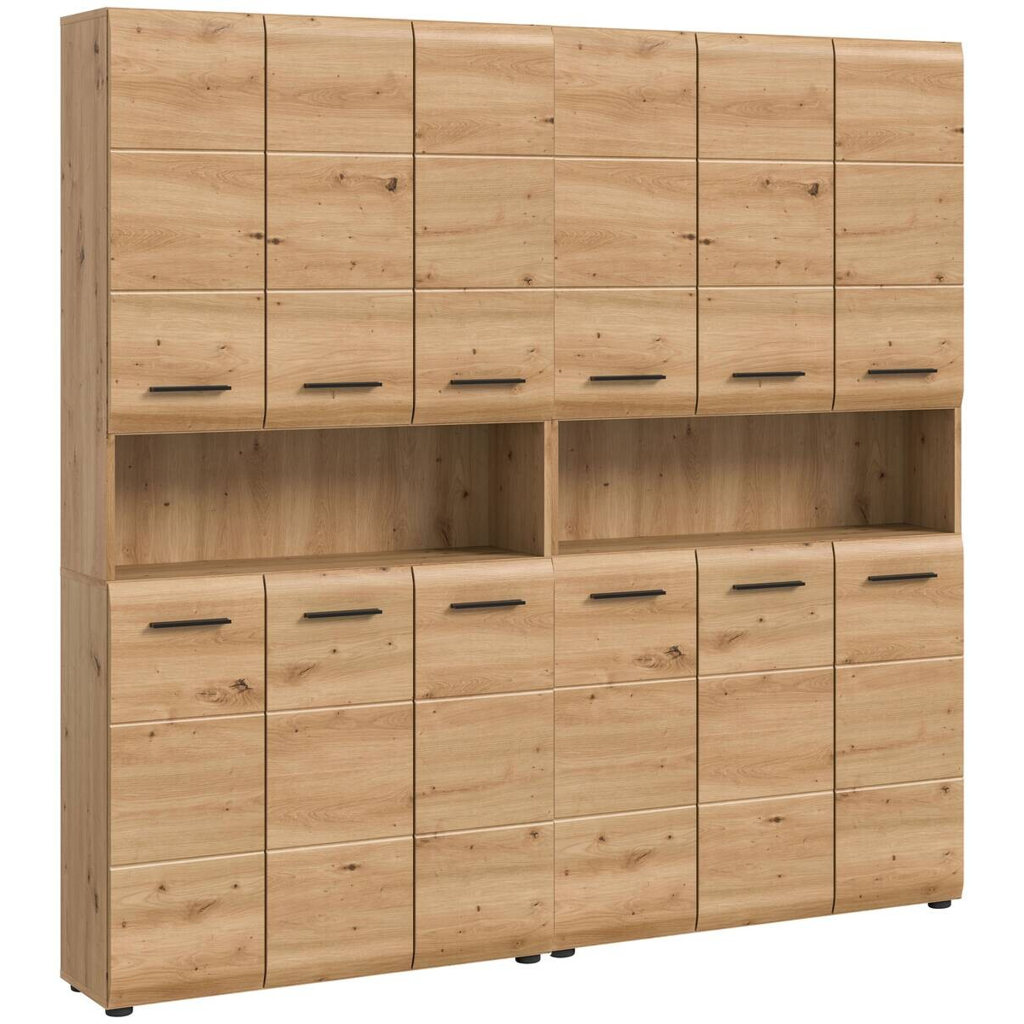 Badezimmer-Set Ice Artisan Oak Nachbildung B/H/T: ca. 180x185x30 cm