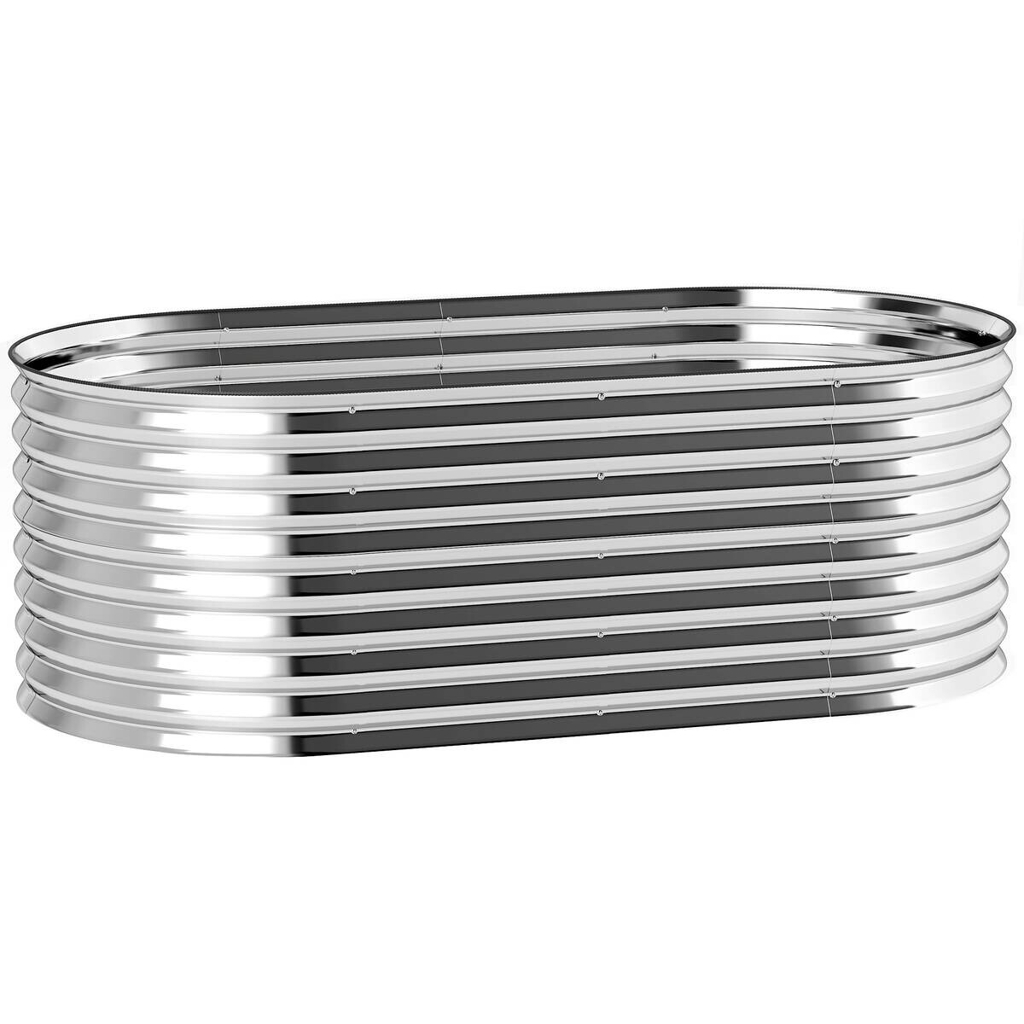 Outsunny Hochbeet grau B/H/T/L: ca. 80x56x80x160 cm