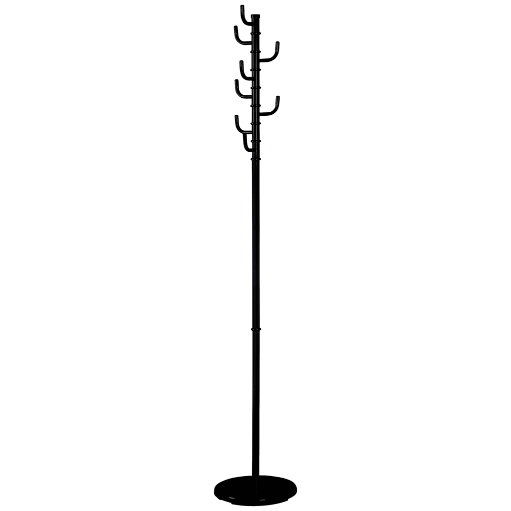 Garderobenständer  schwarz lackiert H: ca. 170 cm