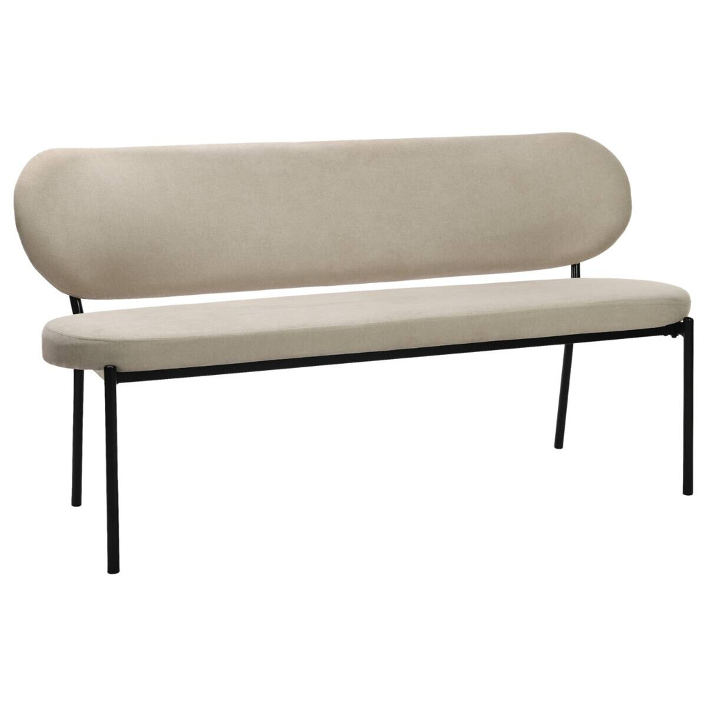 Bank JERSEY taupe B/H/T: ca. 160x82x62 cm