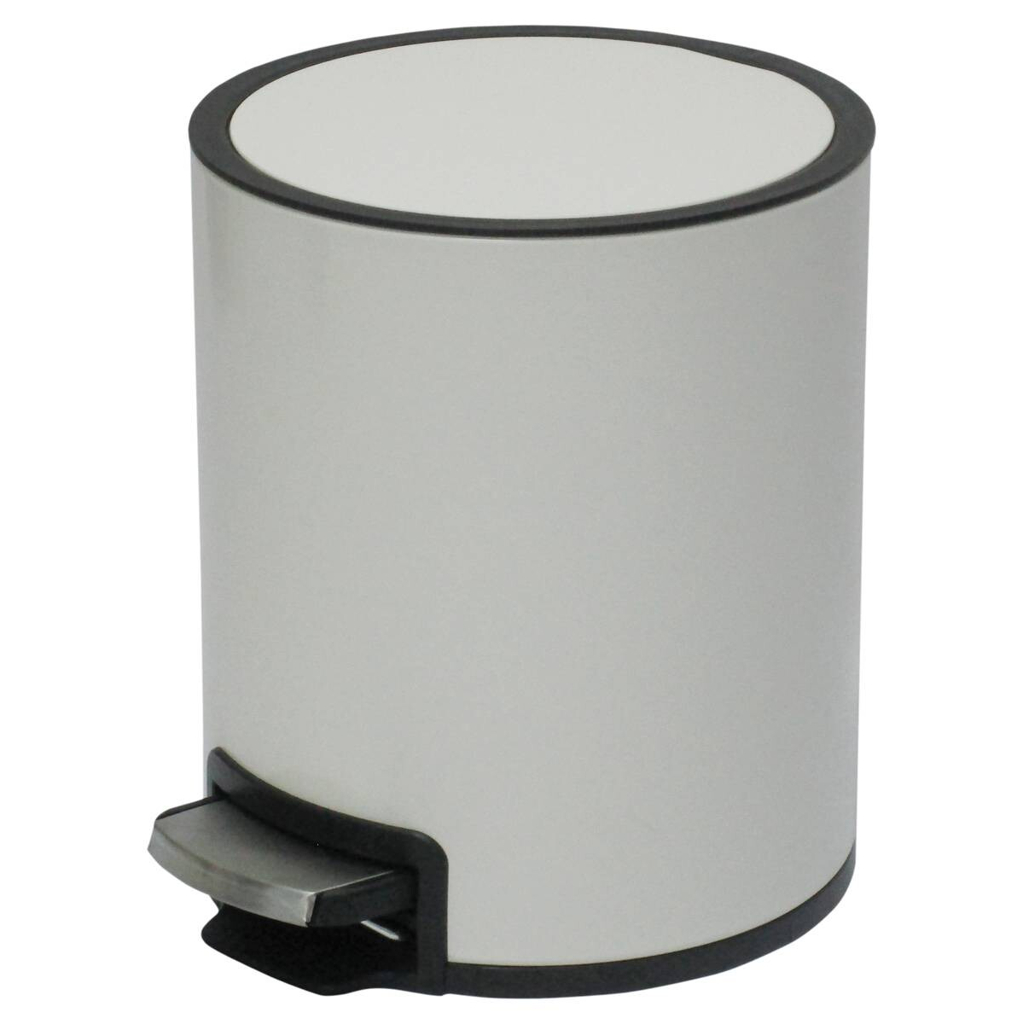 Kosmetikeimer weiß Metall ca. 3 l