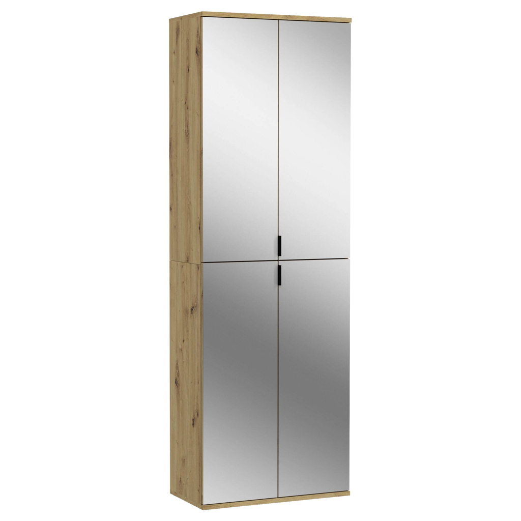 Spiegelschrank PROJEKT Eiche Artisan Nachbildung Spiegel Spanplatte B/H/T: ca. 61x193x34 cm