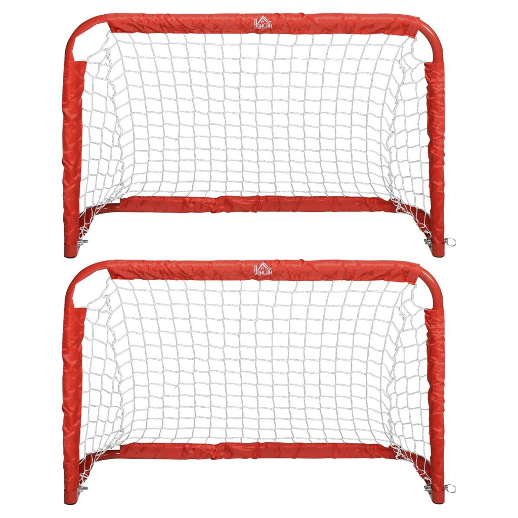 HOMCOM Fußballtor rot B/H/T: ca. 90x60x36 cm