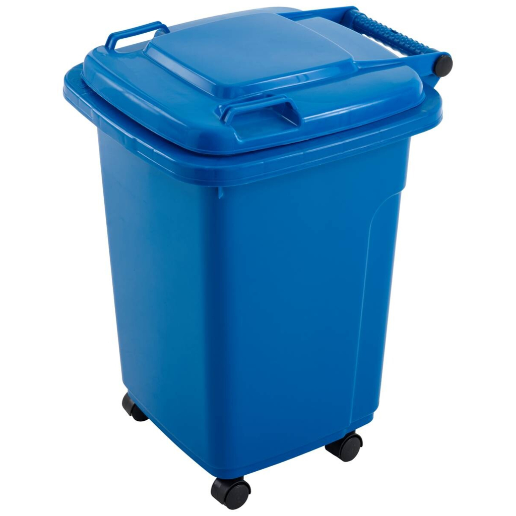 Mülleimer blau
