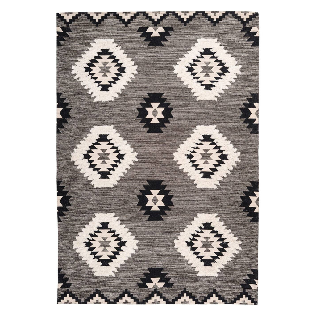 Arte Espina Kurzflorteppich Ethnie 425 grau B/H/L: ca. 120x1x170 cm
