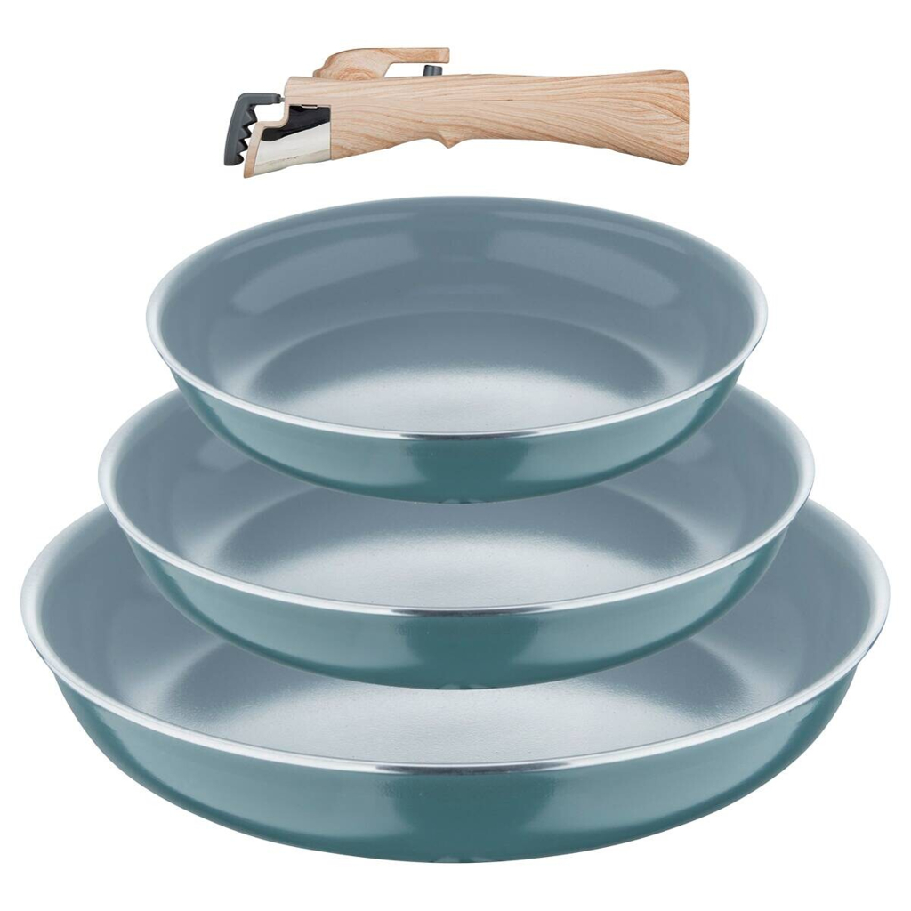 BERGNER Pfannenset CLICK & COOK silber Aluminium 4 tlg.