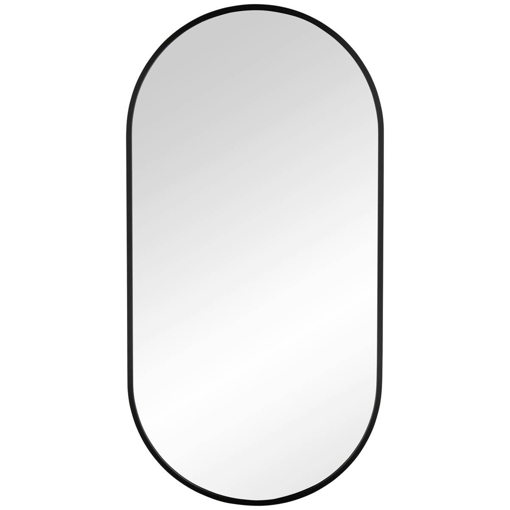 Mirrors & More Rahmenspiegel schwarz perlschwarz B/H/L: ca. 3x80x40 cm