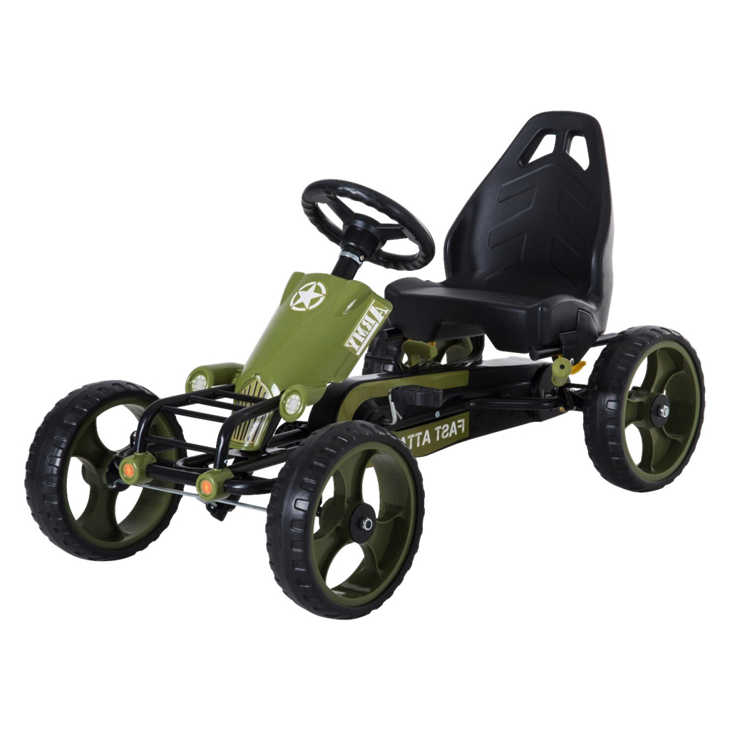 HOMCOM Go Kart schwarz B/H/L: ca. 54x61x105 cm