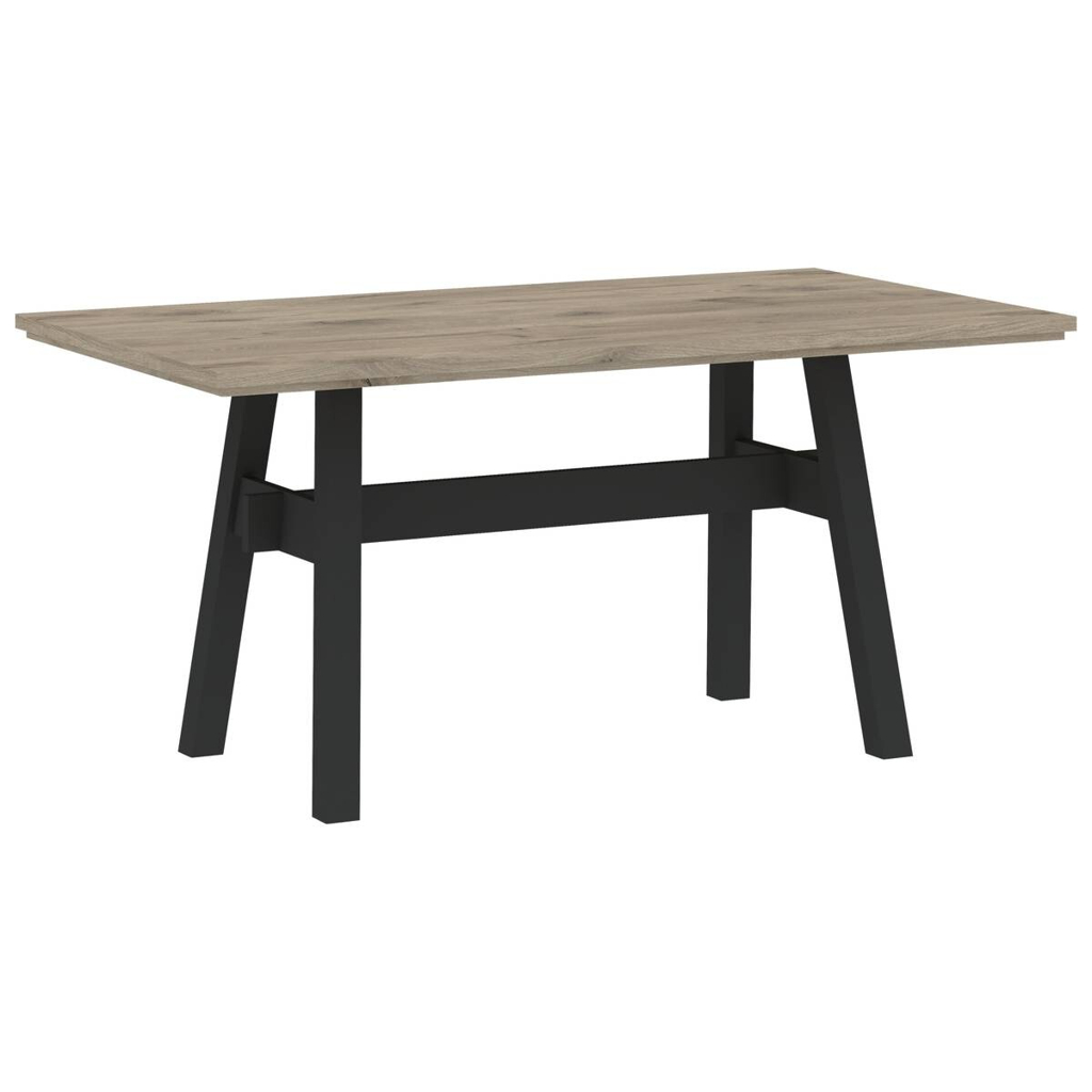 Esstisch Portofino natur schwarz B/H/T: ca. 160x76x90 cm