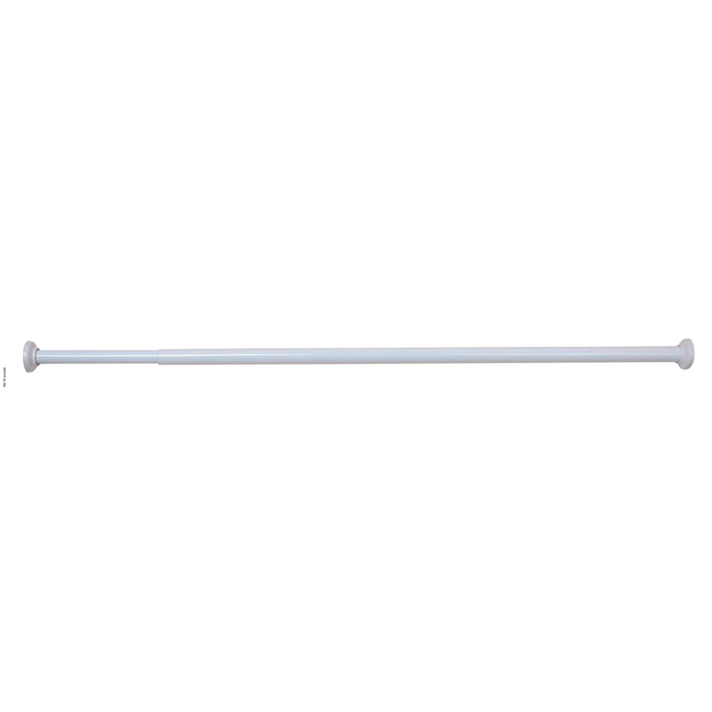 Duschstange weiß Aluminium