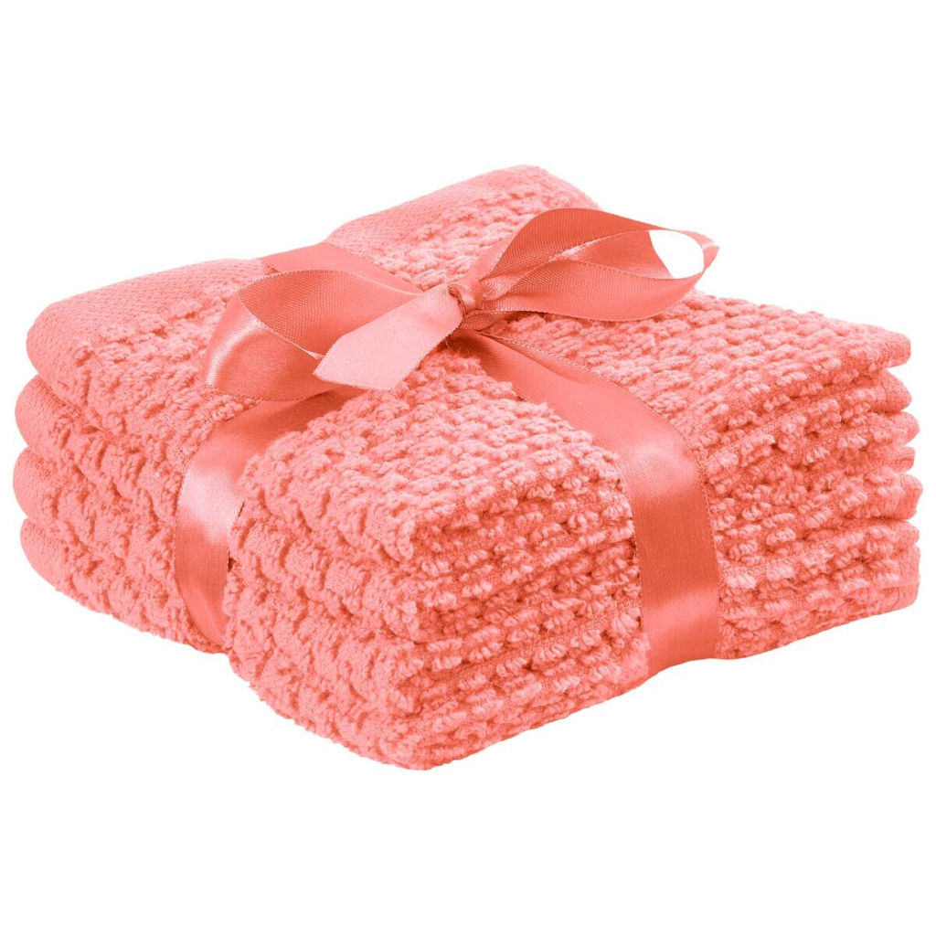 POCOline Seiftuch Popcorn apricot Baumwolle B/L: ca. 30x30 cm