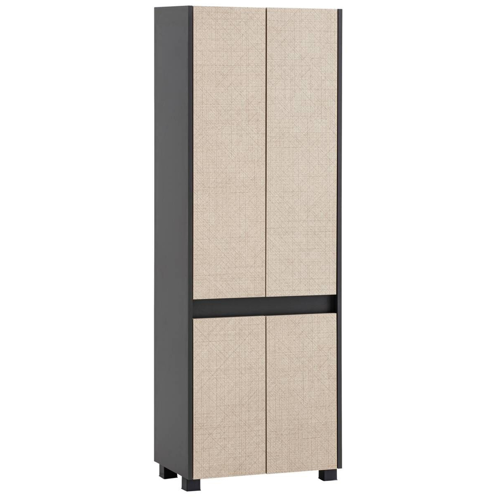 Hochschrank Sander anthrazit Eiche Nachbildung B/H/T: ca. 56,9x164,5x33 cm
