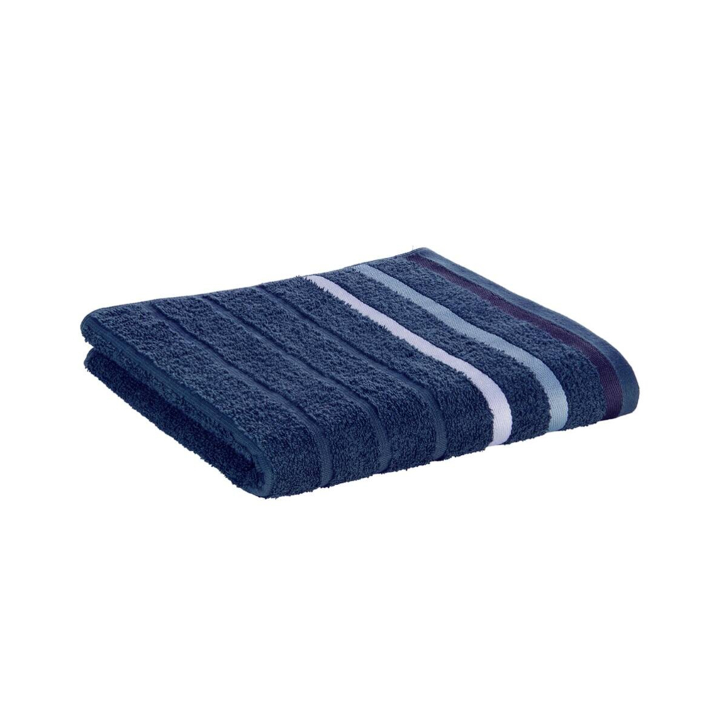 oh cosy Handtuch Marta dunkelblau Baumwolle B/L: ca. 50x100 cm