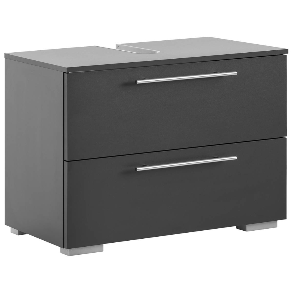 Waschbeckenunterschrank Carlos anthrazit B/H/T: ca. 80,2x59,1x35 cm