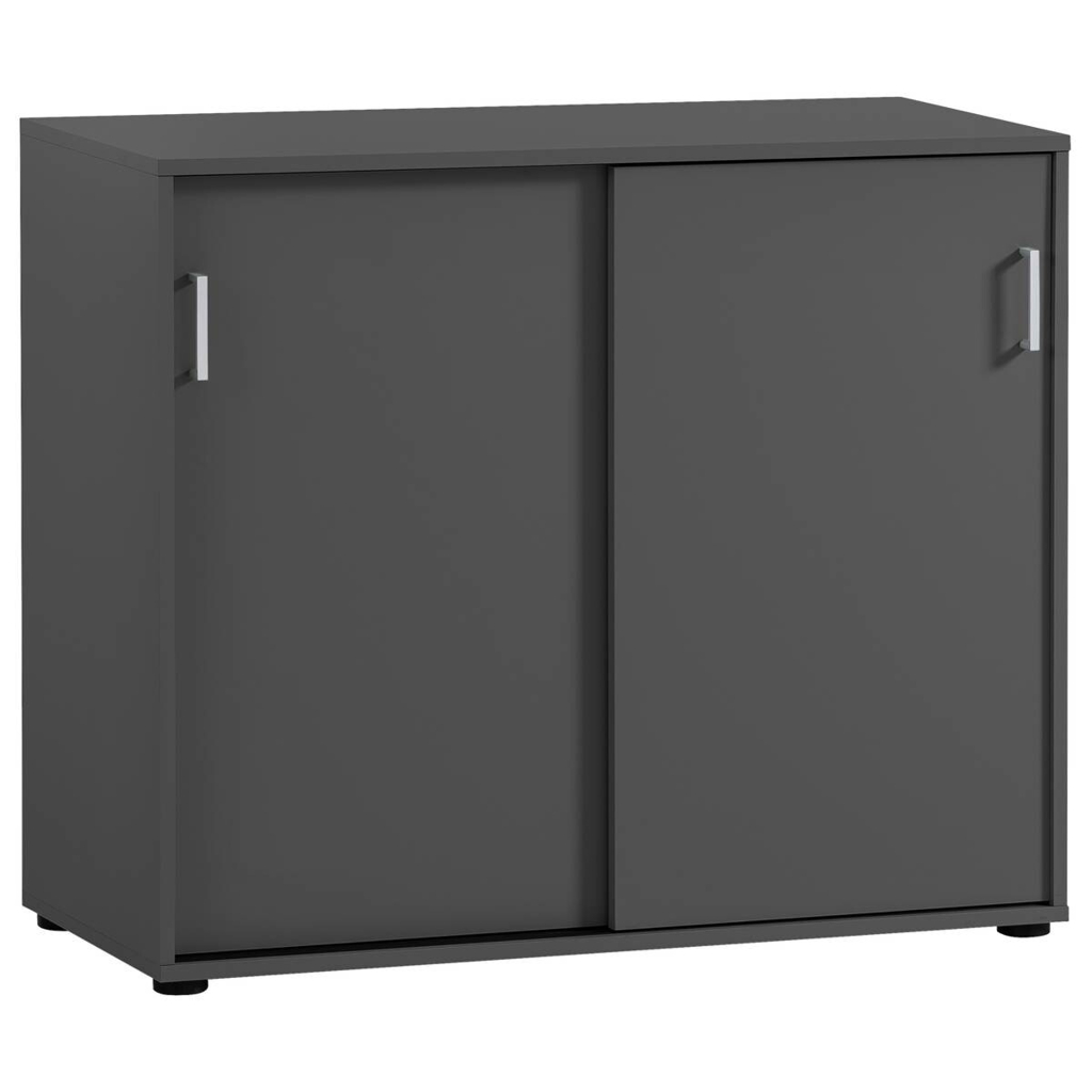 Schiebetürenschrank Niels anthrazit B/H/T: ca. 100x83,6x41 cm