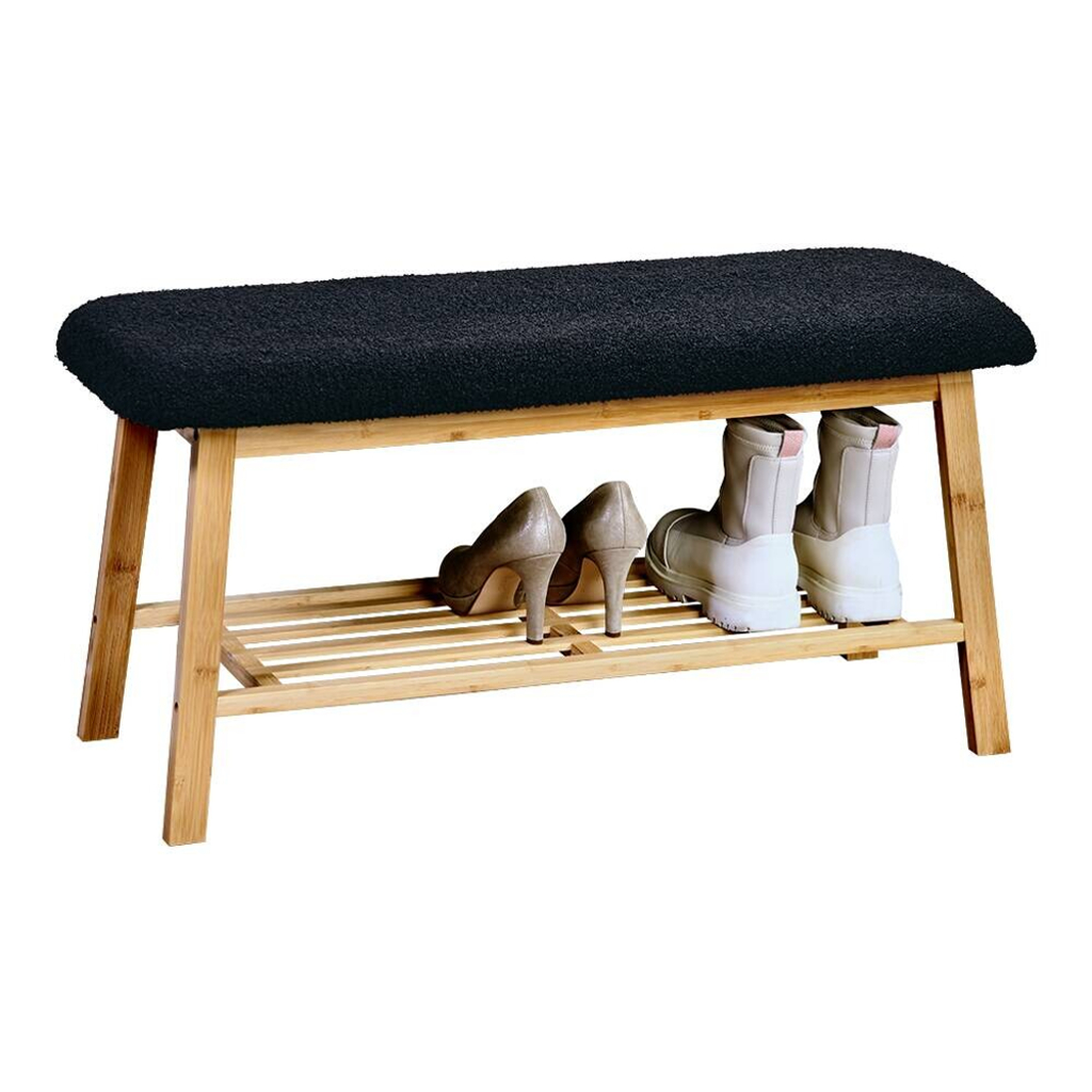Kesper Schuhregal natur Bambus B/H/L: ca. 39,5x12,5x96 cm