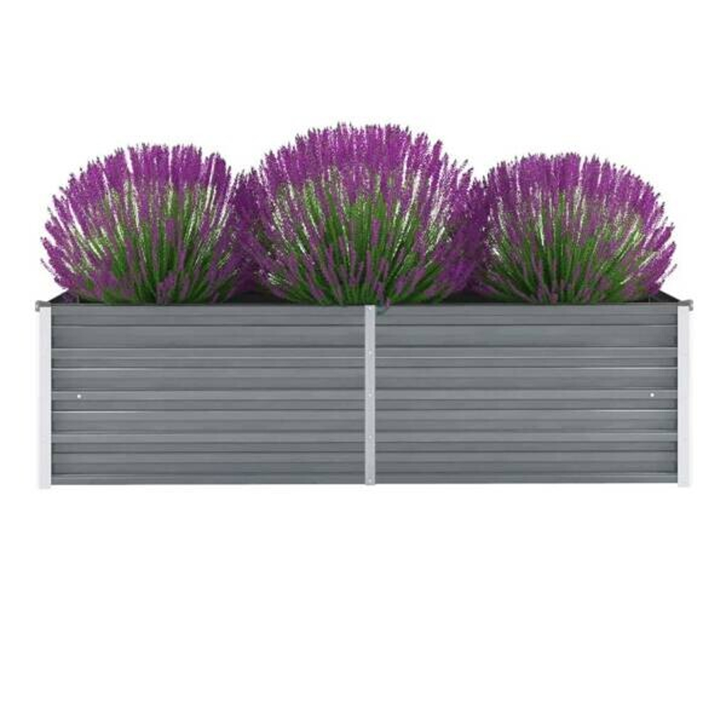 Hochbeet grau Stahl B/H/L: ca. 40x45x160 cm