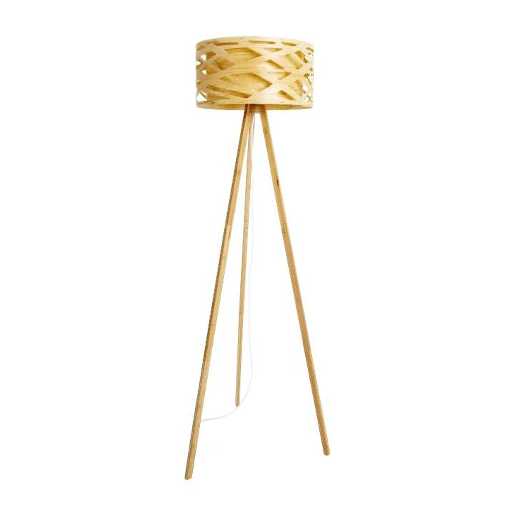 Näve Leuchten Stehlampe NV2085727 natur Kunststoff Bambus H/D: ca. 148x62 cm 1 Brennstellen