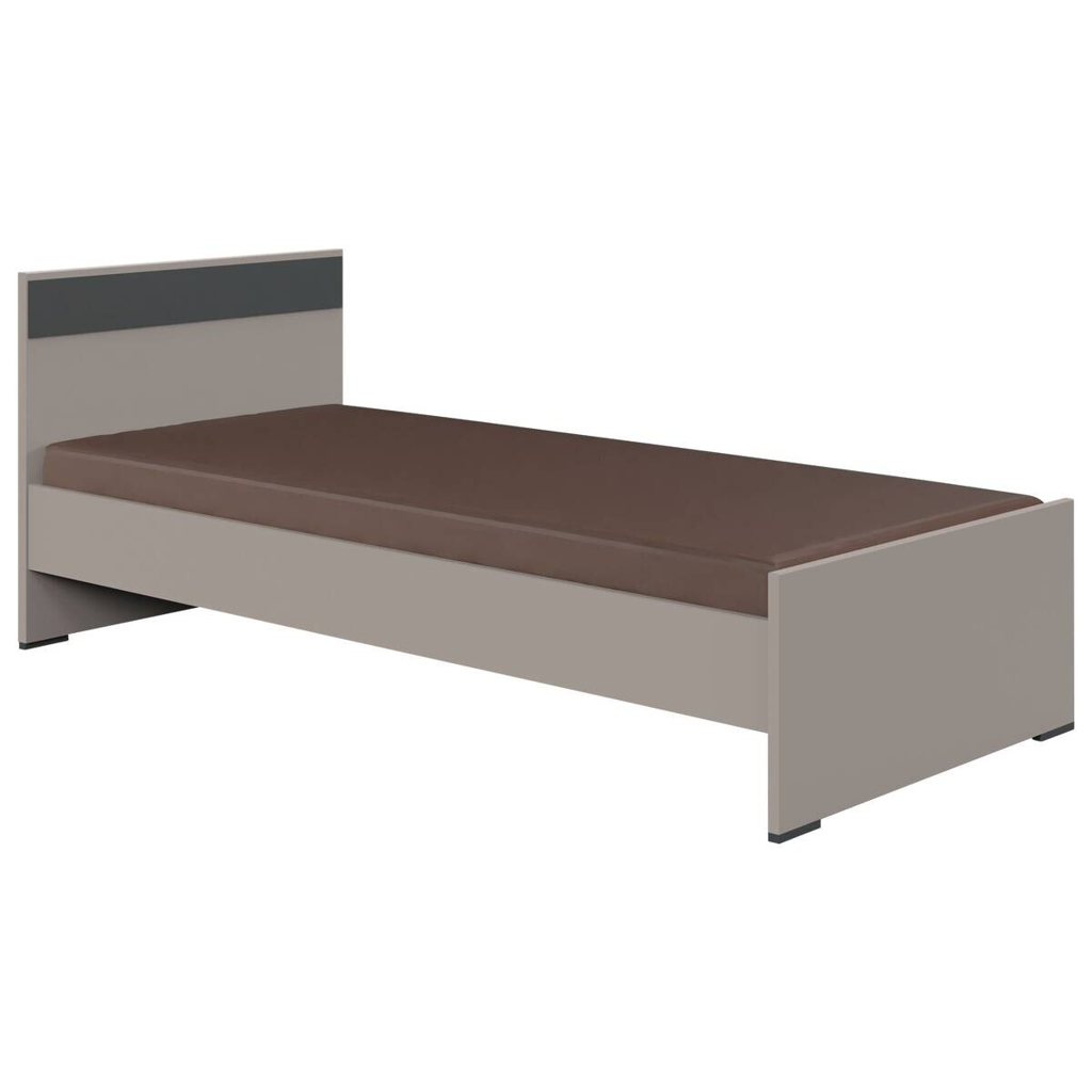 Bett Bahamas Sahara grau Liegefläche B/L: ca. 90x200 cm