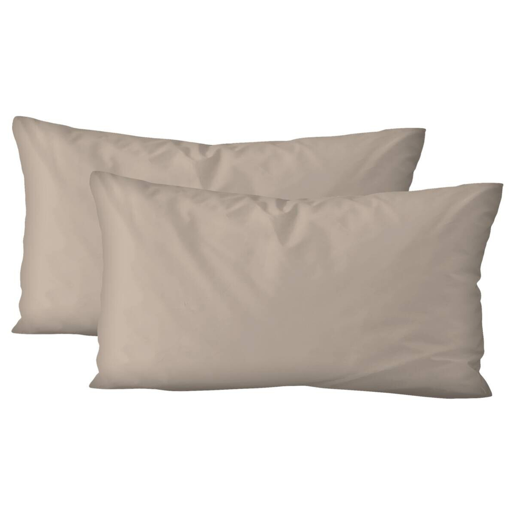 Kissenbezug Jersey taupe Baumwolle B/L: ca. 40x80 cm