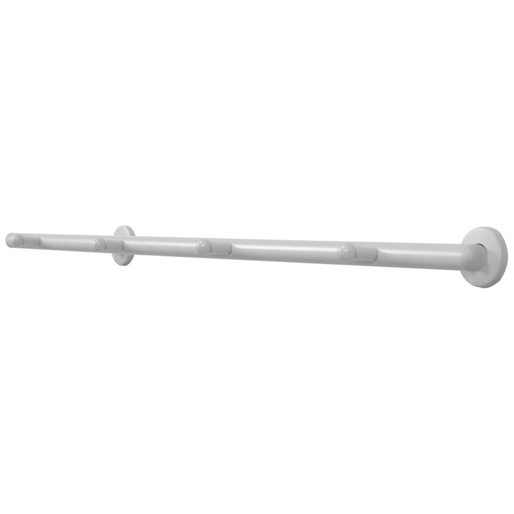 Garderobenleiste Derby weiß Metall B/H/T: ca. 80x2x9 cm