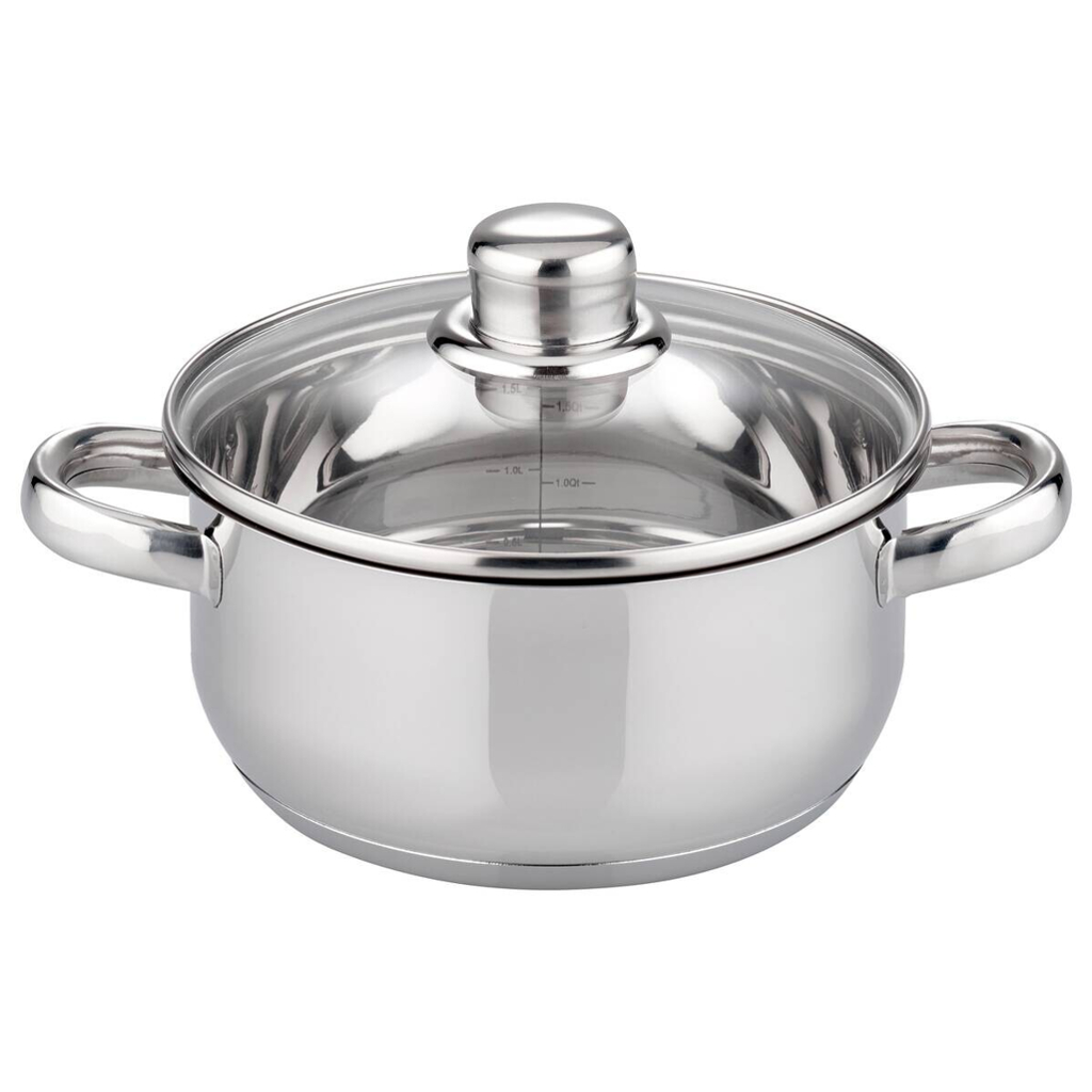 ELO Basic Topfset silber Edelstahl 5 tlg.