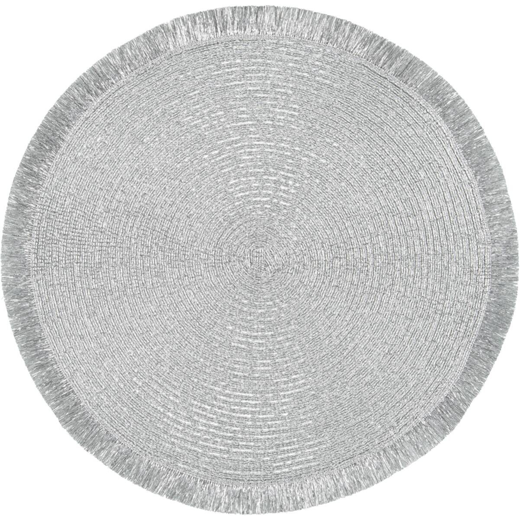Platzset silber PVC D: ca. 36 cm