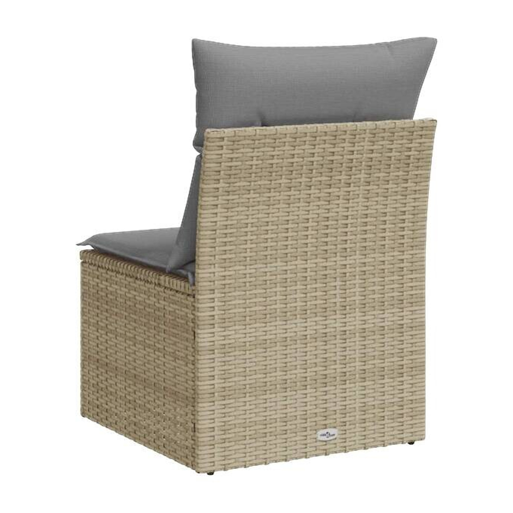 vidaXL Gartensessel beige Kunststoff B/H/L: ca. 62x69x55 cm