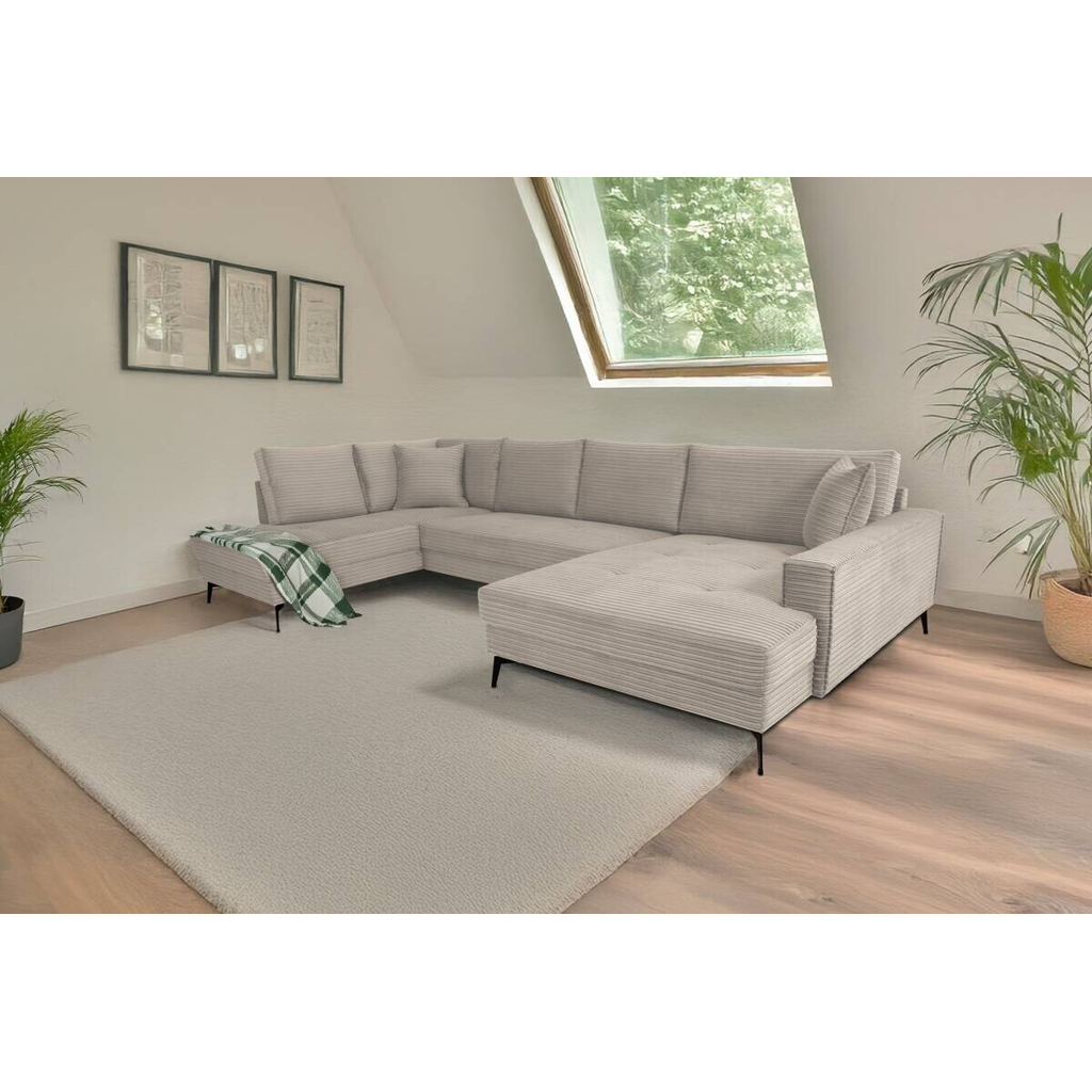 Wohnlandschaft Zero stone Microfaser B/H/T: ca. 362x86x195 cm
