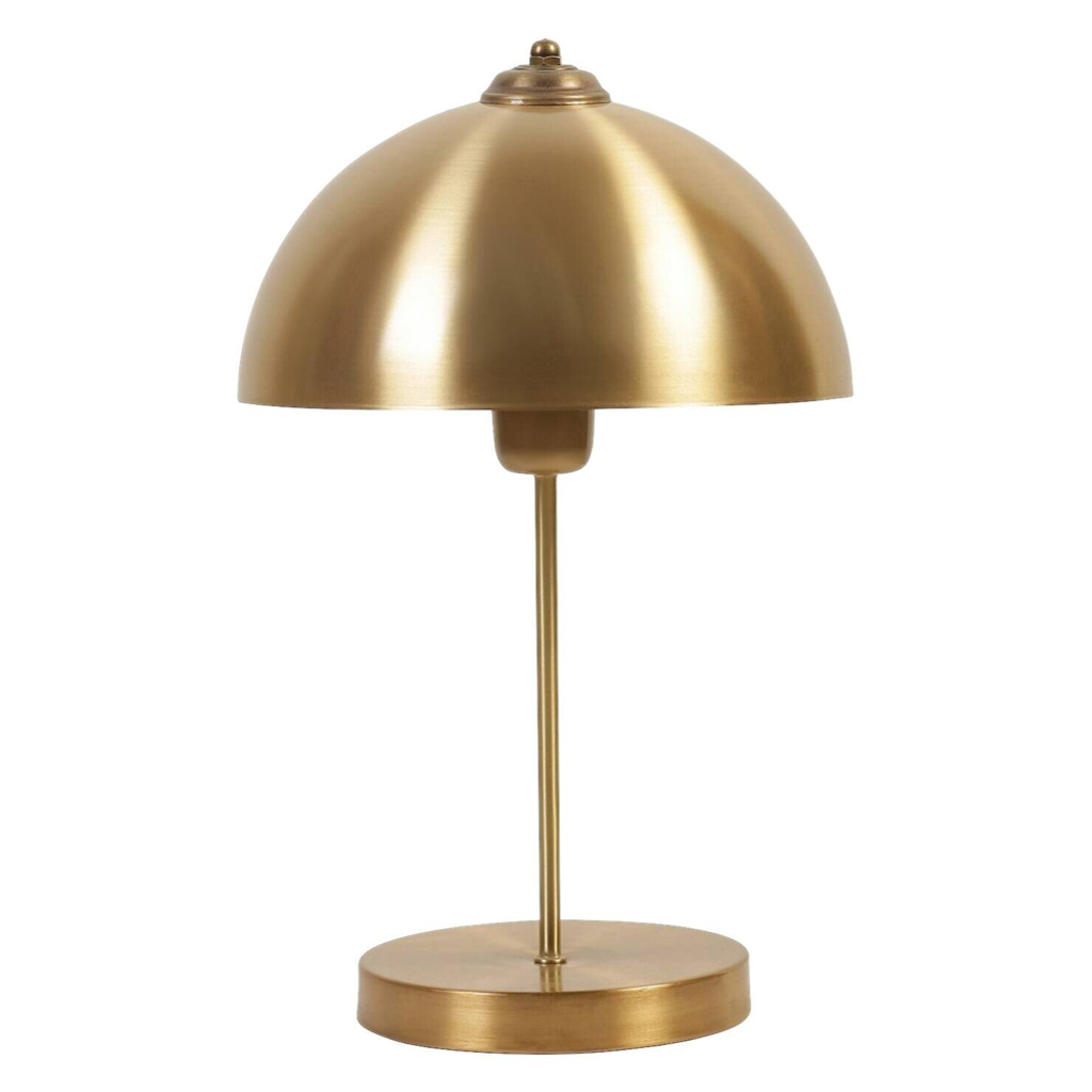 Opviq Tischleuchte gold Metall B/H/T/L/D: ca. 25x40x25x25x25 cm E27 1 Brennstellen