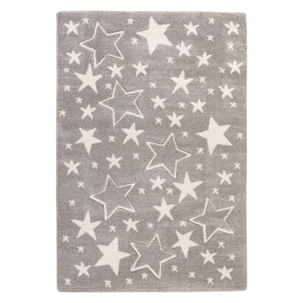 Kayoom Kurzflorteppich Australia - Tamworth silber B/H/L: ca. 80x1,6x150 cm