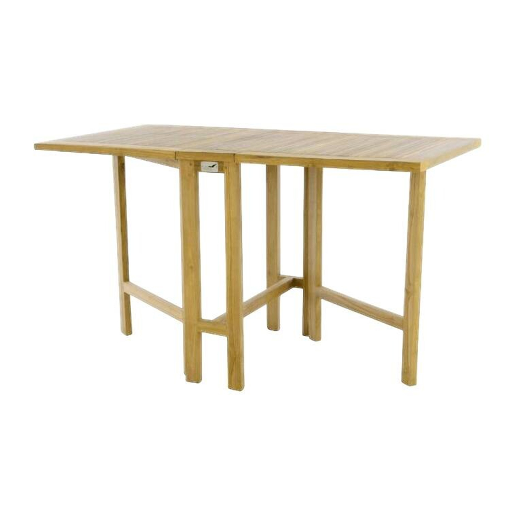VCM Balkontisch braun Teakholz B/H/L: ca. 65x75x25 cm