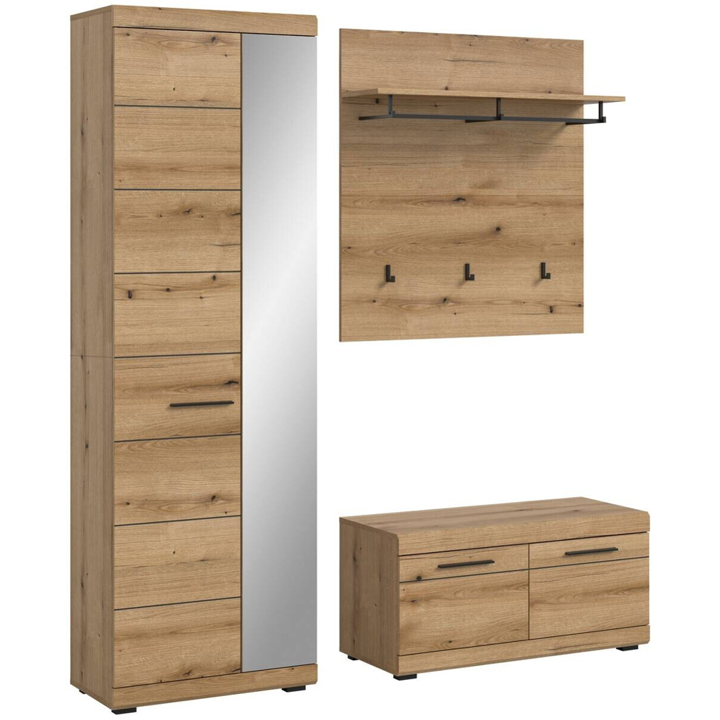 Garderobe SCOUT Evoke Oak Nachbildung B/H/T: ca. 167x197x40 cm