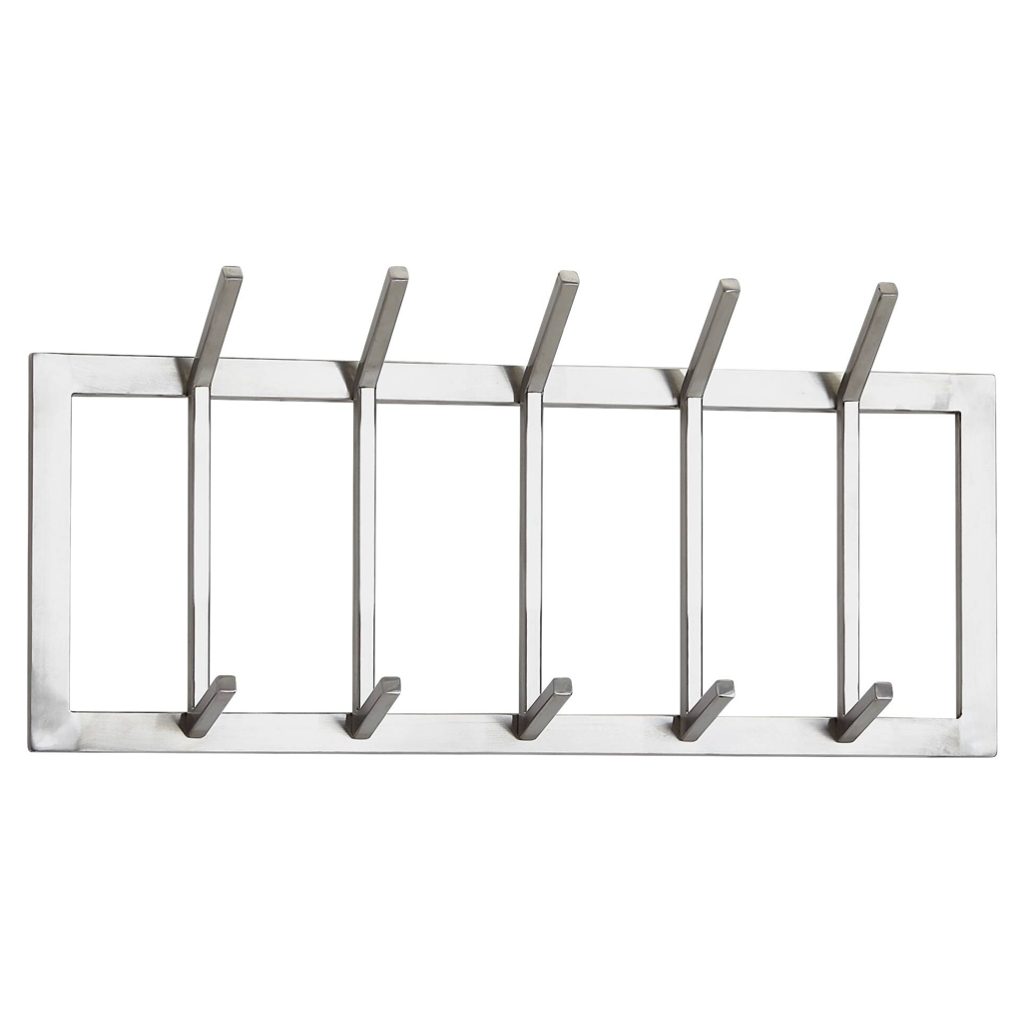 Garderobe Stahl poliert B/H/T: ca. 65x30x10 cm