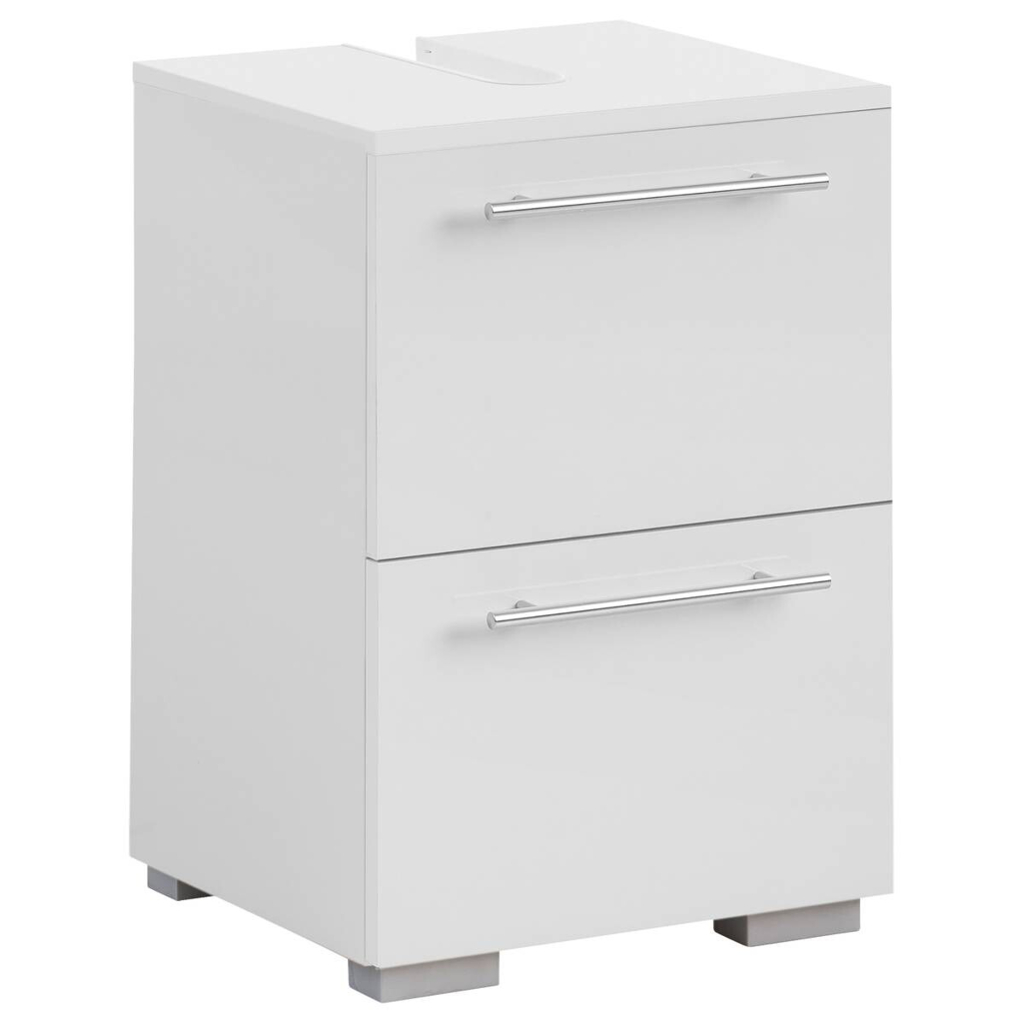 Waschbeckenunterschrank Carlos perlweiß Optik B/H/T: ca. 40,2x59,1x35 cm