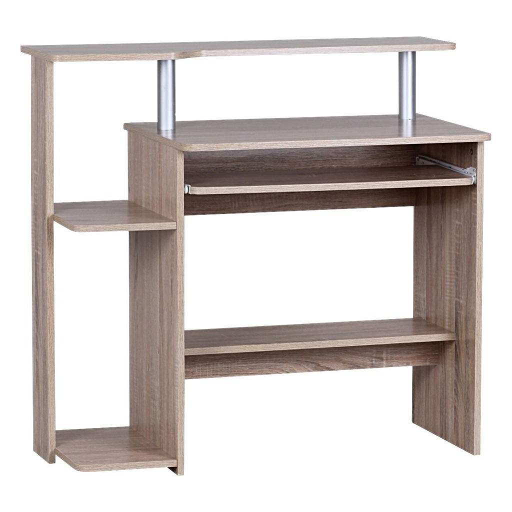 Computertisch Eiche Sonoma Nachbildung B/H/T: ca. 94x90,5x48,5 cm