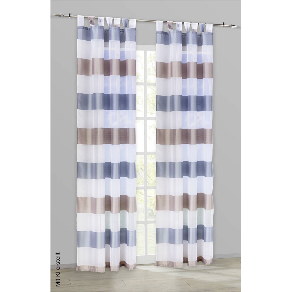 POCOline Kombivorhang Mia taupe B/L: ca. 140x245 cm