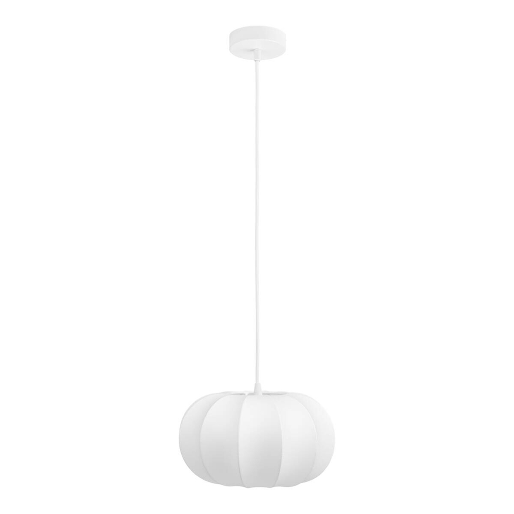 Housenordic Pendelleuchte Coventry weiß Aluminium Holz H/D: ca. 15,5x28 cm E27 1 Brennstellen