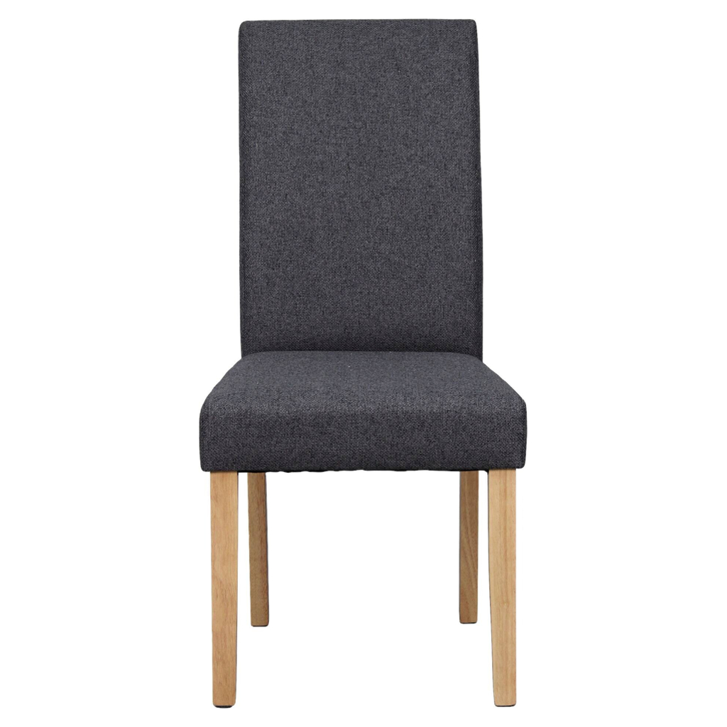 Stuhl ELIAS, 2er-Set dunkelgrau natur Stoff B/H/T: ca. 47x99,5x60 cm