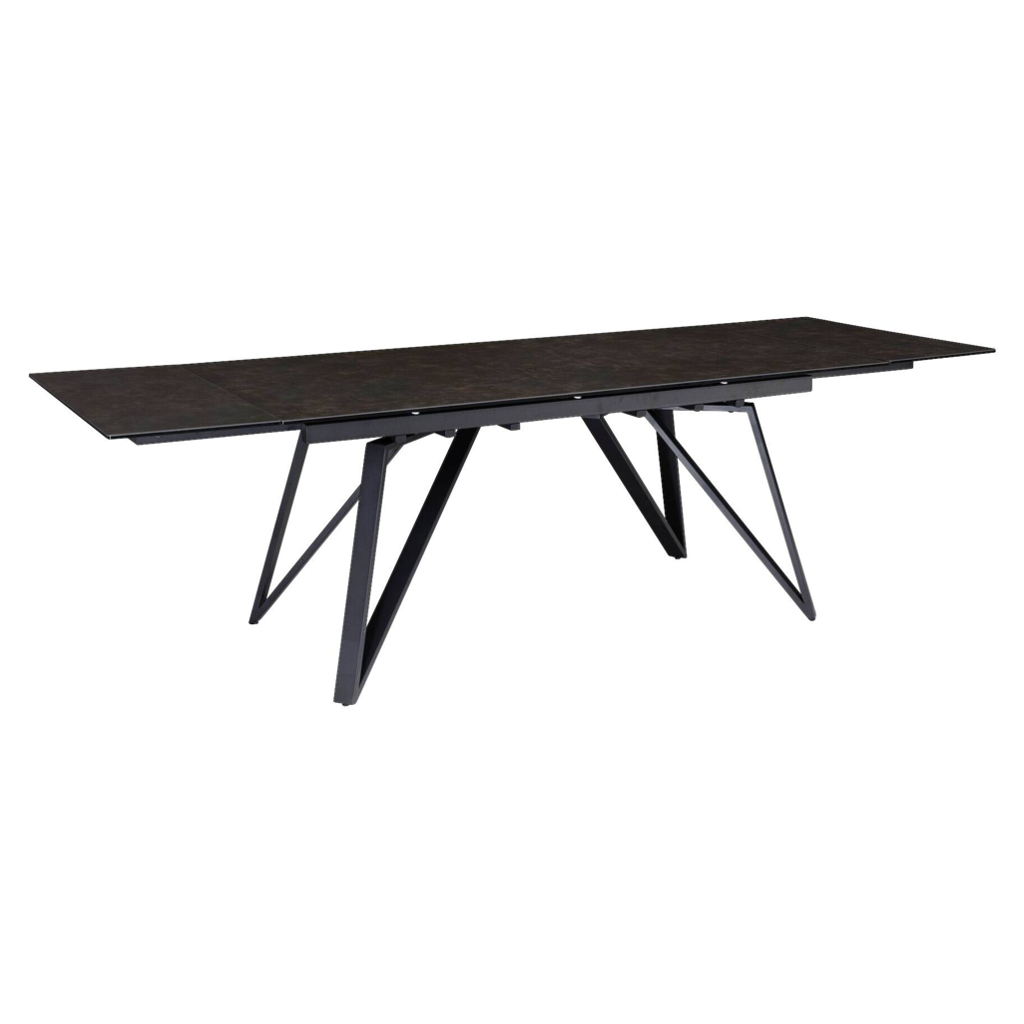 Esstisch schwarz Marmor Optik B/H/T: ca. 180x76x95 cm