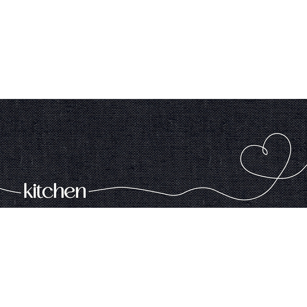 Küchenläufer Cook&Wash schwarz B/L: ca. 50x150 cm