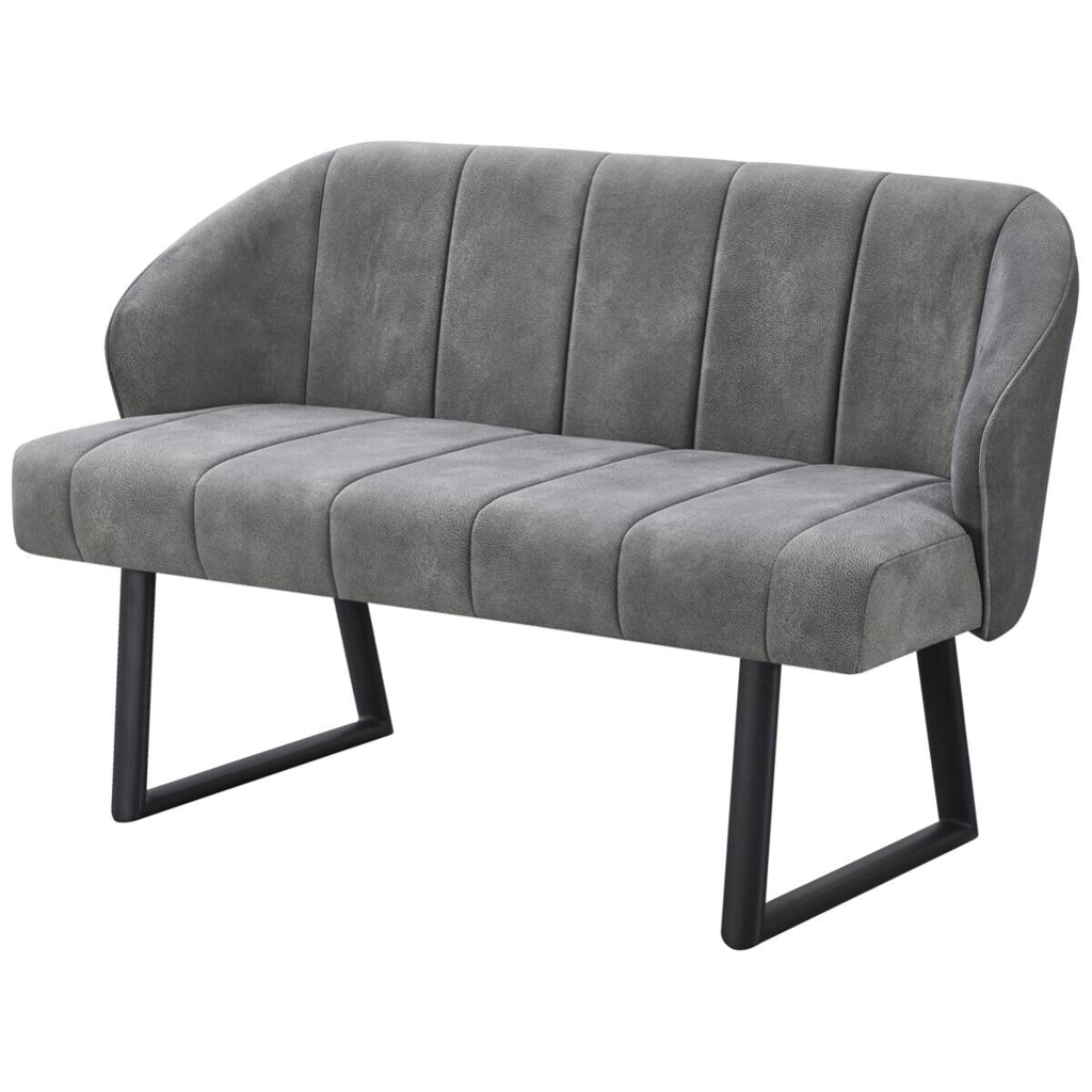 Polsterbank Sven grau B/H/T: ca. 131x81,5x63 cm