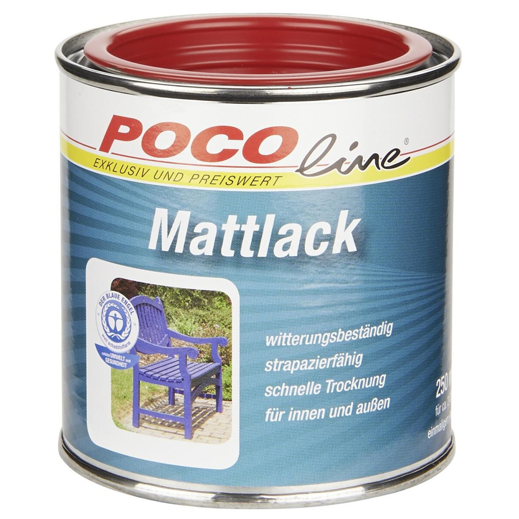 POCOline Acyl Buntlack feuerrot seidenmatt ca. 0,25 l