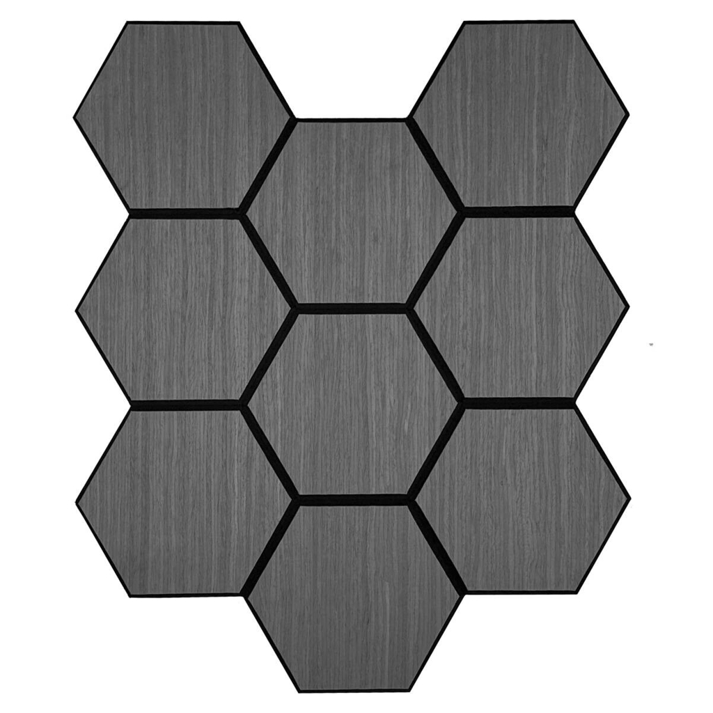 Wandpaneel grau B/H: ca. 55x65 cm