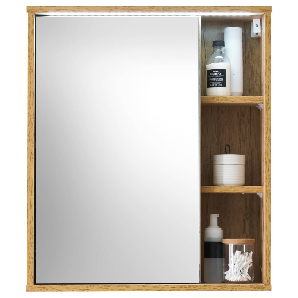 Spiegelschrank Greece Wildeiche Nachbildung B/H/T: ca. 60x70x20 cm
