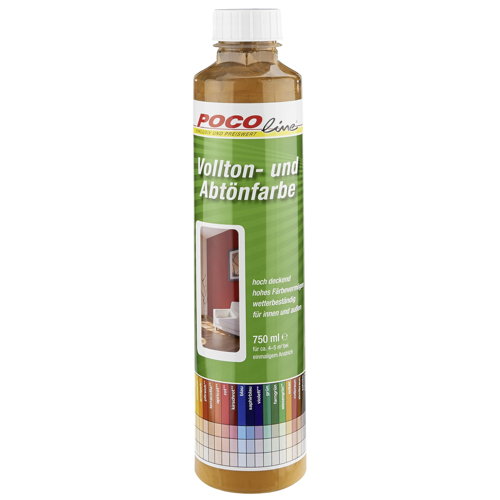 POCOline Vollton- und Abtönfarbe zimtbraun ca. 0,75 l
