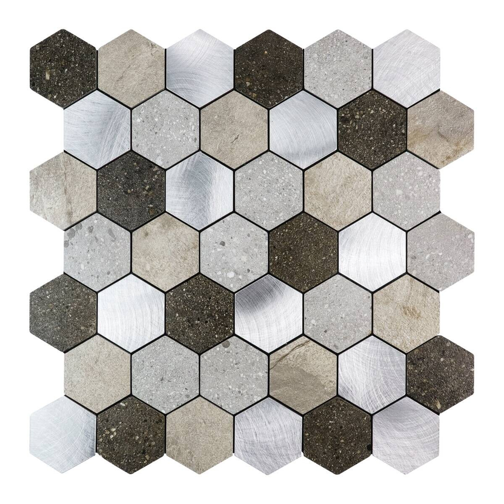 d-c-fix Wandfliese silber B/L: ca. 29x28,8 cm