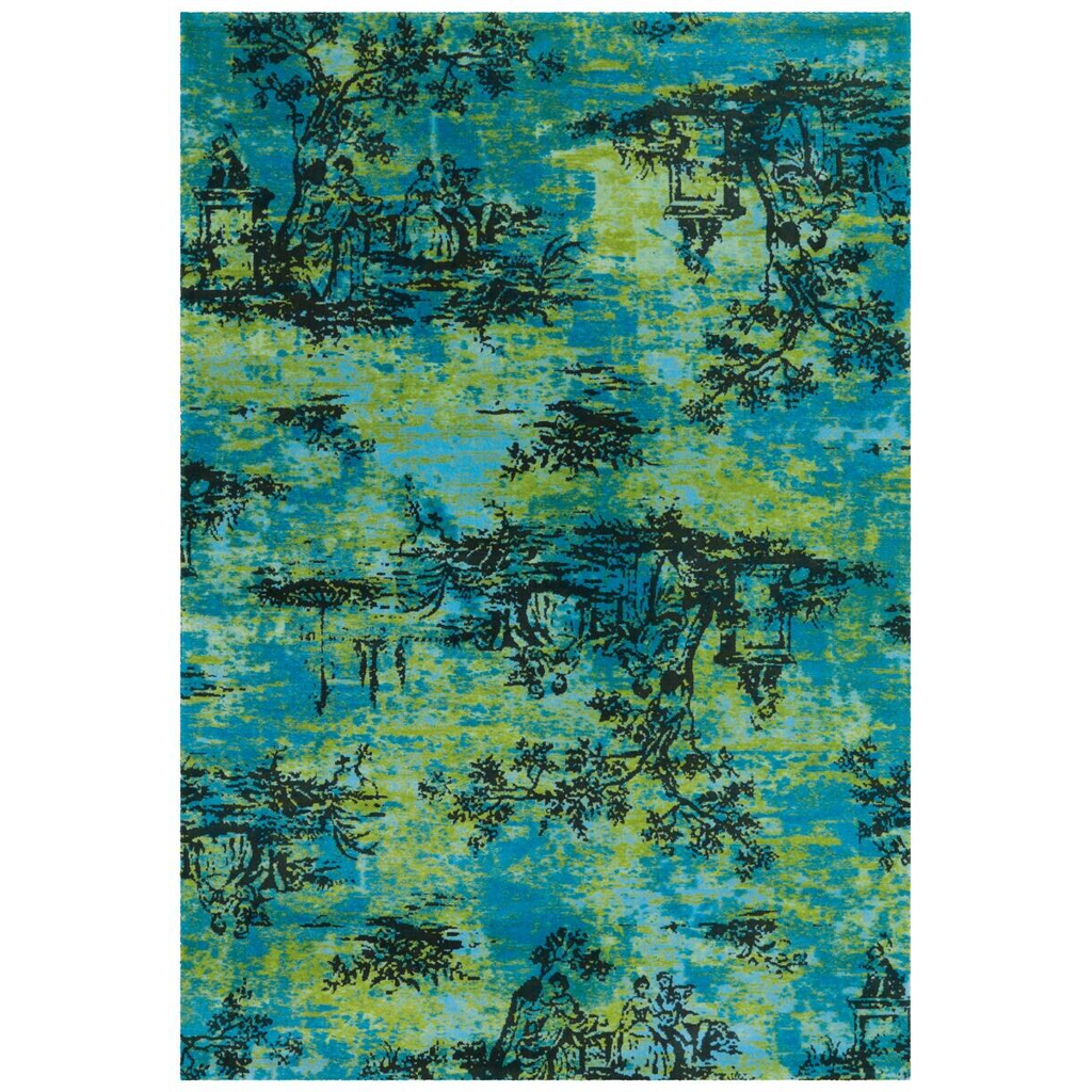 Arte Espina Flachflorteppich Vintage 5206 hellblau B/H/L: ca. 170x0,4x240 cm