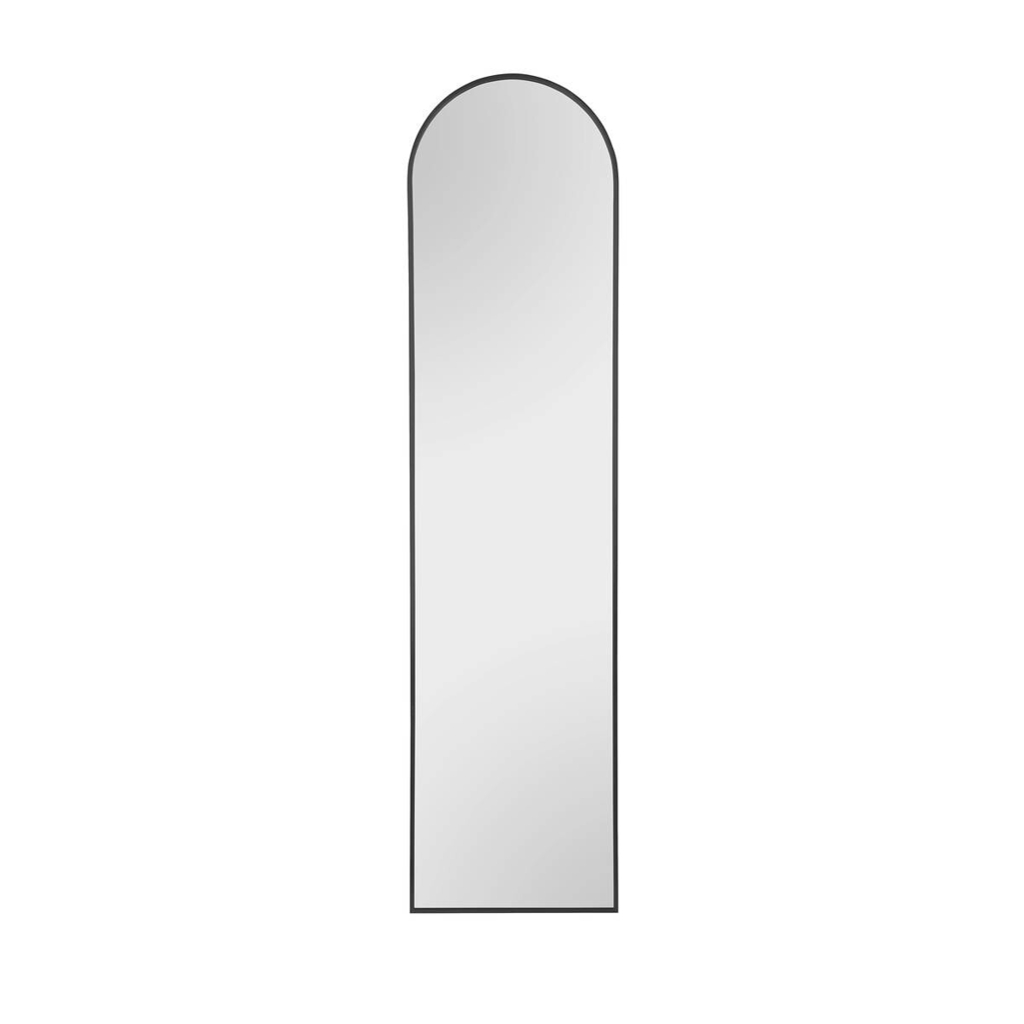 Standspiegel Britt schwarz Metall B/H/T: ca. 40x160x3 cm