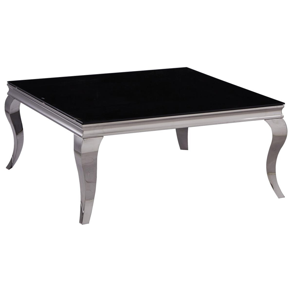 Glascouchtisch Orient schwarz lackiert B/H/T: ca. 100x45x100 cm